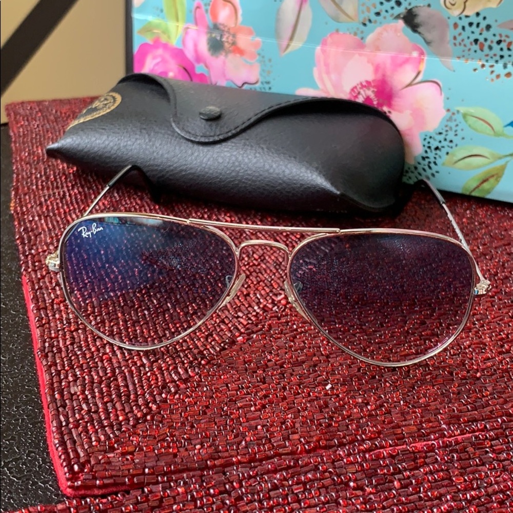 Ray-Ban Aviator Gradient silver/blue
